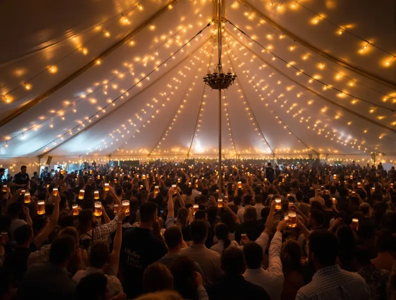 M&G Security staff at the Oktoberfest tent entrance