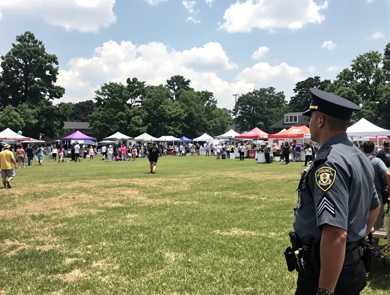 M&G Security patrolling a school community festival